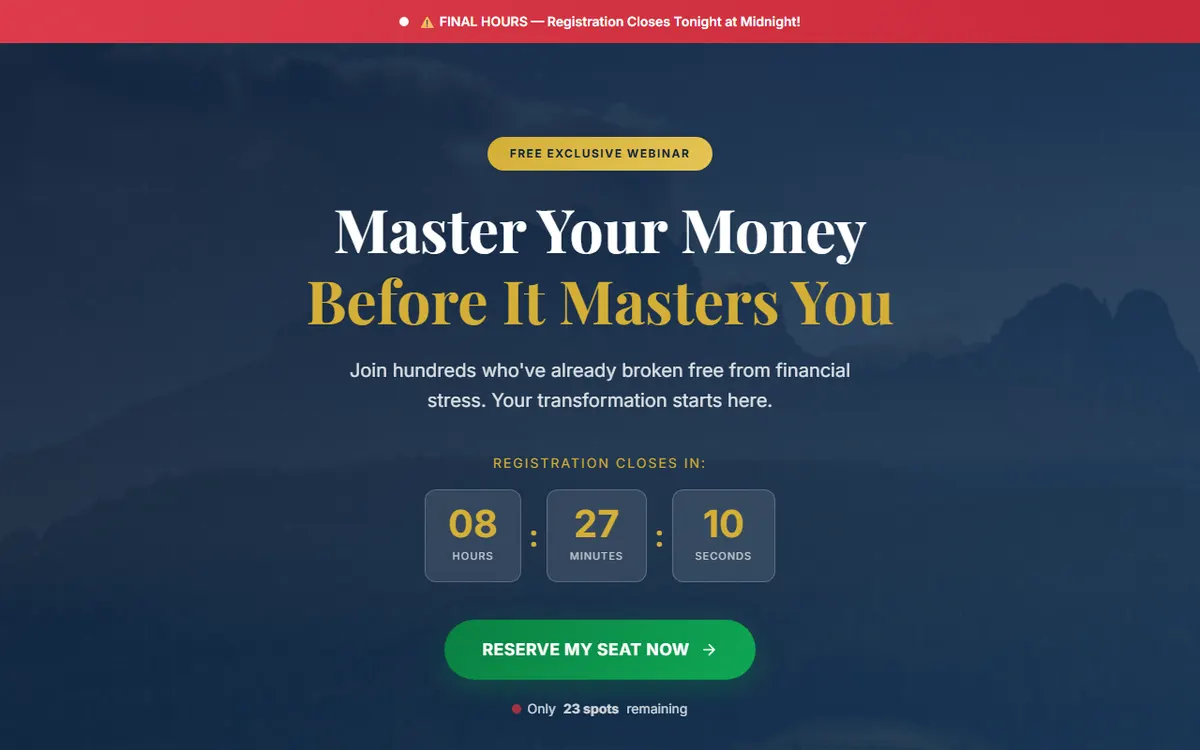 The Landingg static marketing landing page.